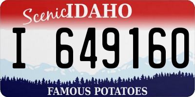 ID license plate I649160