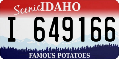 ID license plate I649166
