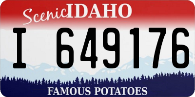 ID license plate I649176