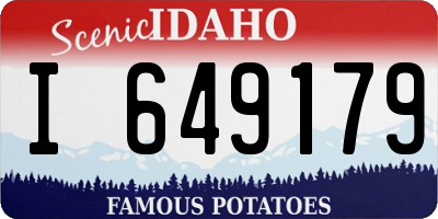 ID license plate I649179
