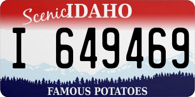 ID license plate I649469
