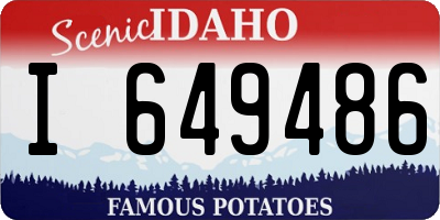 ID license plate I649486