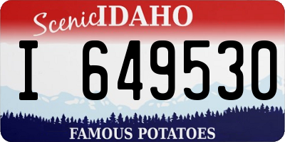 ID license plate I649530