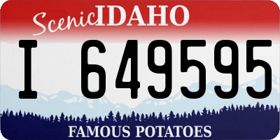 ID license plate I649595