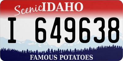 ID license plate I649638