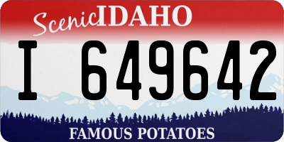ID license plate I649642