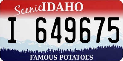 ID license plate I649675