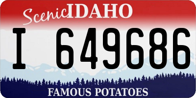 ID license plate I649686