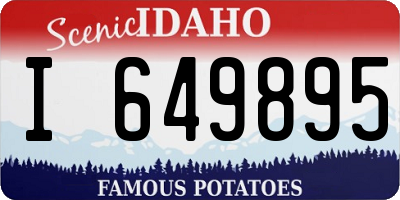 ID license plate I649895
