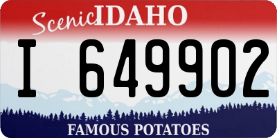 ID license plate I649902