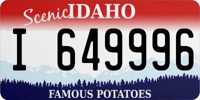 ID license plate I649996