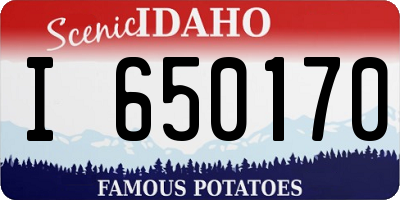 ID license plate I650170
