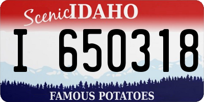 ID license plate I650318