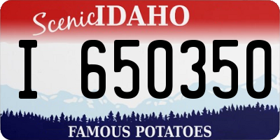 ID license plate I650350
