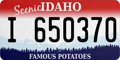 ID license plate I650370