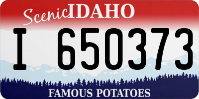 ID license plate I650373