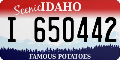 ID license plate I650442