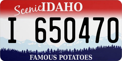 ID license plate I650470