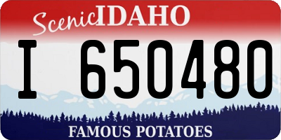 ID license plate I650480