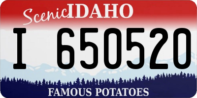 ID license plate I650520
