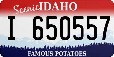ID license plate I650557