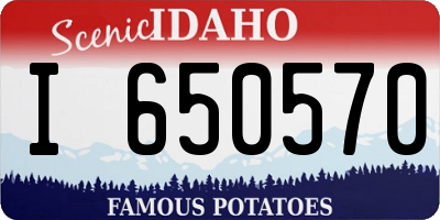 ID license plate I650570