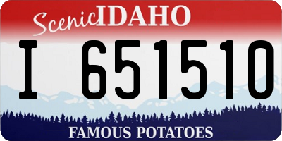 ID license plate I651510