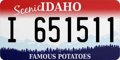 ID license plate I651511