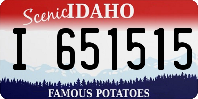 ID license plate I651515