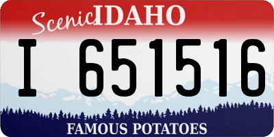 ID license plate I651516