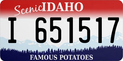 ID license plate I651517