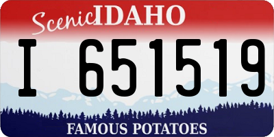 ID license plate I651519