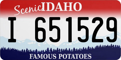 ID license plate I651529
