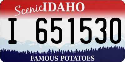 ID license plate I651530