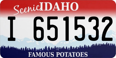 ID license plate I651532