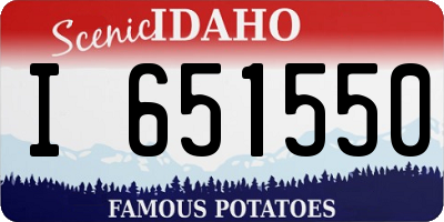 ID license plate I651550