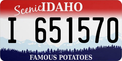 ID license plate I651570