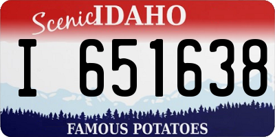 ID license plate I651638