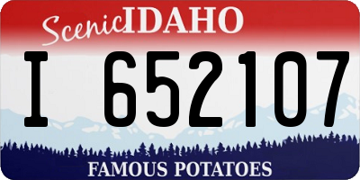 ID license plate I652107