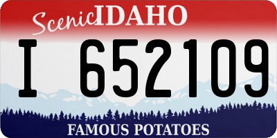 ID license plate I652109