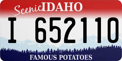 ID license plate I652110