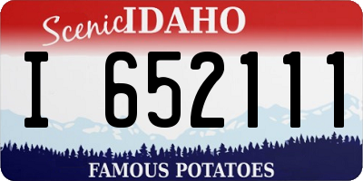 ID license plate I652111