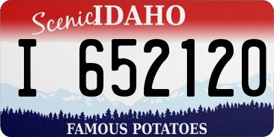 ID license plate I652120
