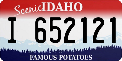 ID license plate I652121