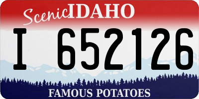 ID license plate I652126