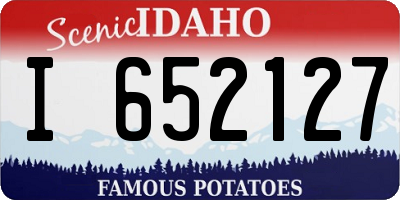 ID license plate I652127