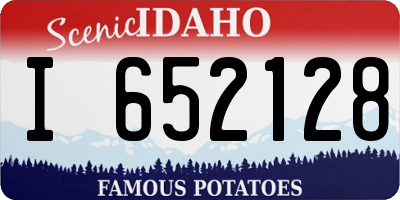 ID license plate I652128