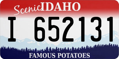 ID license plate I652131