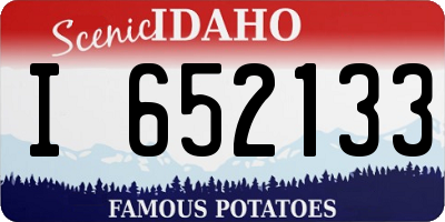 ID license plate I652133