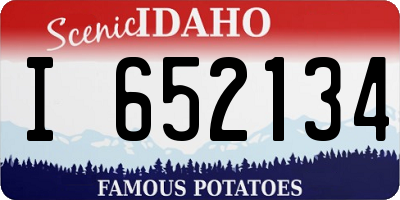 ID license plate I652134